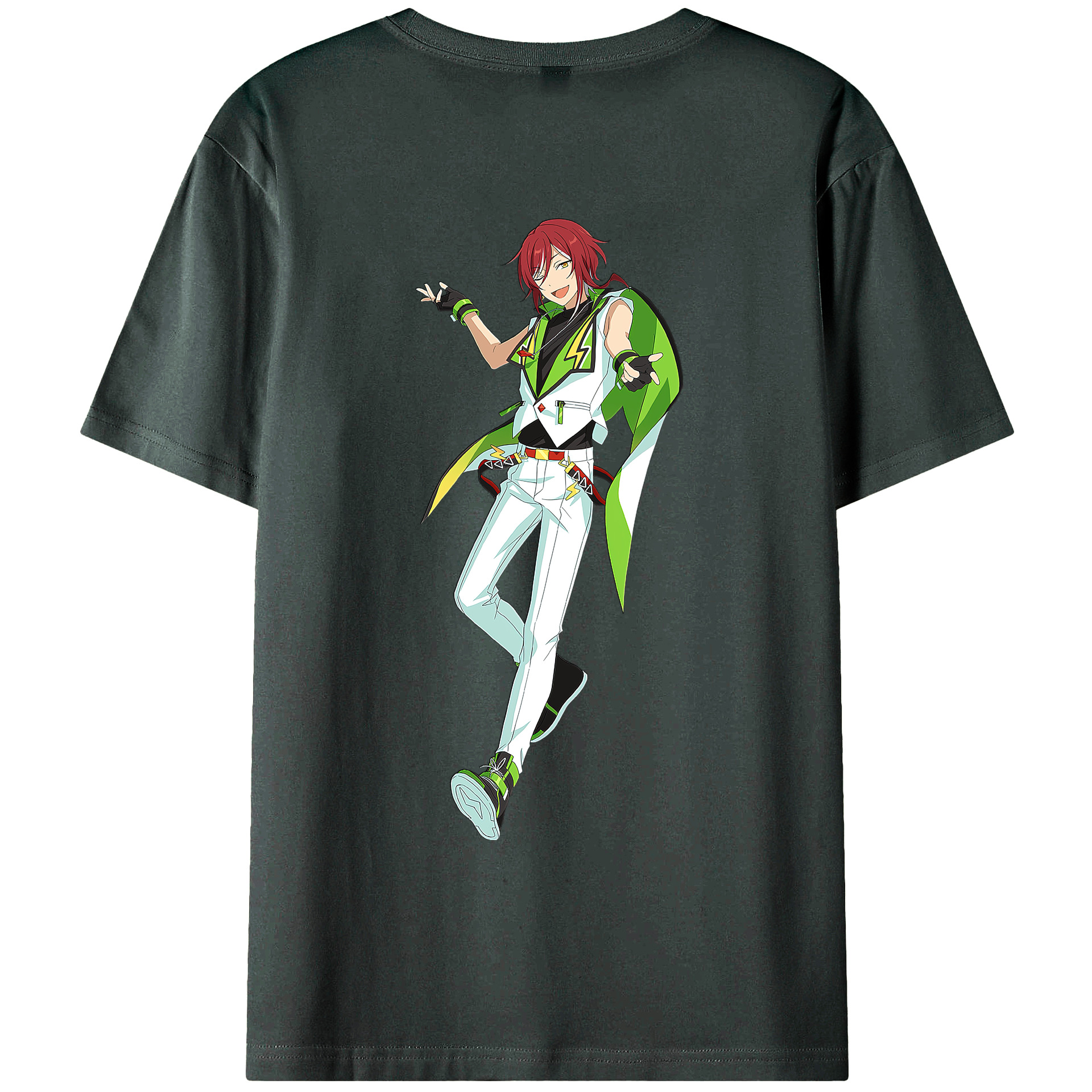 （画像用） あんさんぶるスターズ! Ensemble Stars 綿100％ メンズ半袖Tシャツ（バックプリント） 通気性